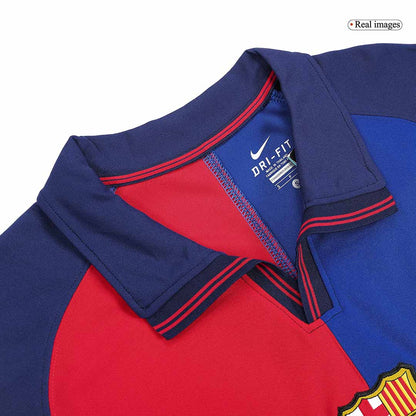 RIVALDO #11 Retro Barcelona Domicile Maillot 1999/00-100th Anniversaire