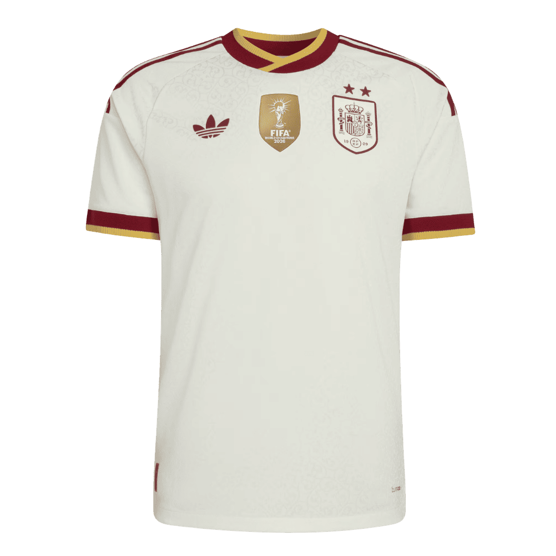 Espagne Extérieur Maillot - Coupe du Monde 2026 Blanc Joueur