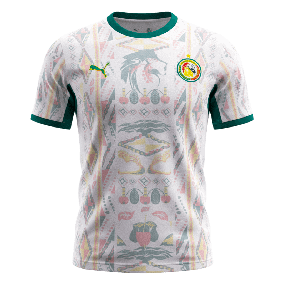 Senegal Domicile Maillot Coupe du Monde 2026 Blanc Grande Taille