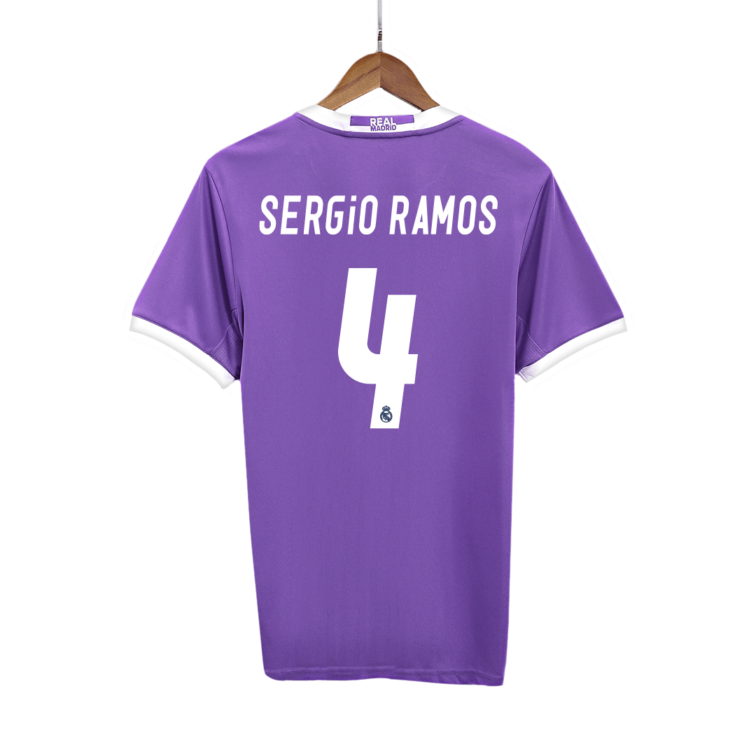 SERGIO RAMOS #4 Retro Real Madrid Uit Thuisshirt 2016/17