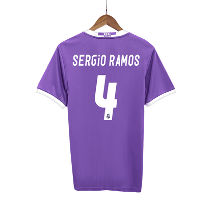 SERGIO RAMOS #4 Retro Real Madrid Uit Thuisshirt 2016/17