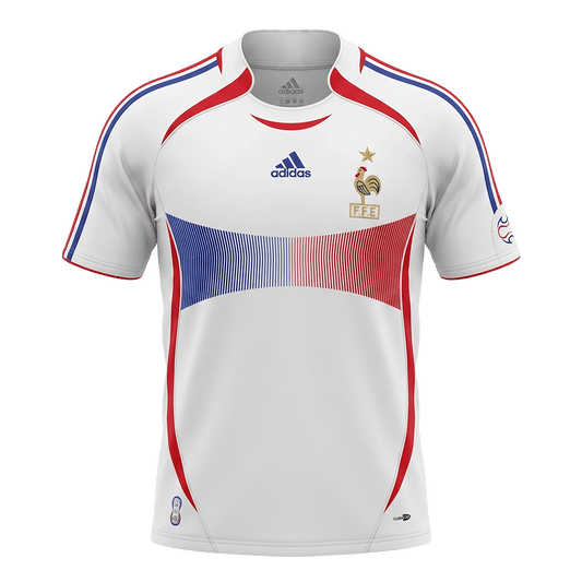 Retro France Extérieur Maillot 2006 Blanc