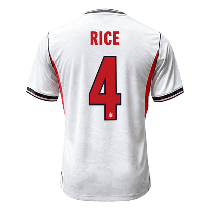 RICE #4 Angleterre Domicile Maillot - Coupe du Monde 2026 Blanc Joueur