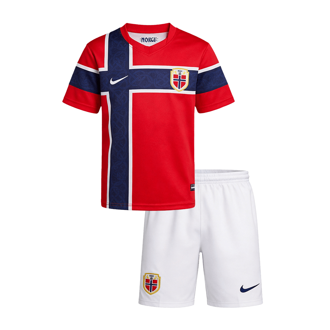 Norvège Domicile Maillot Enfant Kit - Coupe du Monde 2026 Rouge