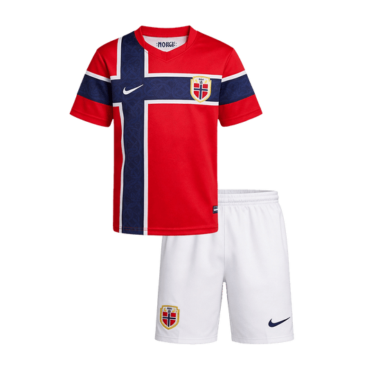 Norvège Domicile Maillot Enfant Kit - Coupe du Monde 2026 Rouge