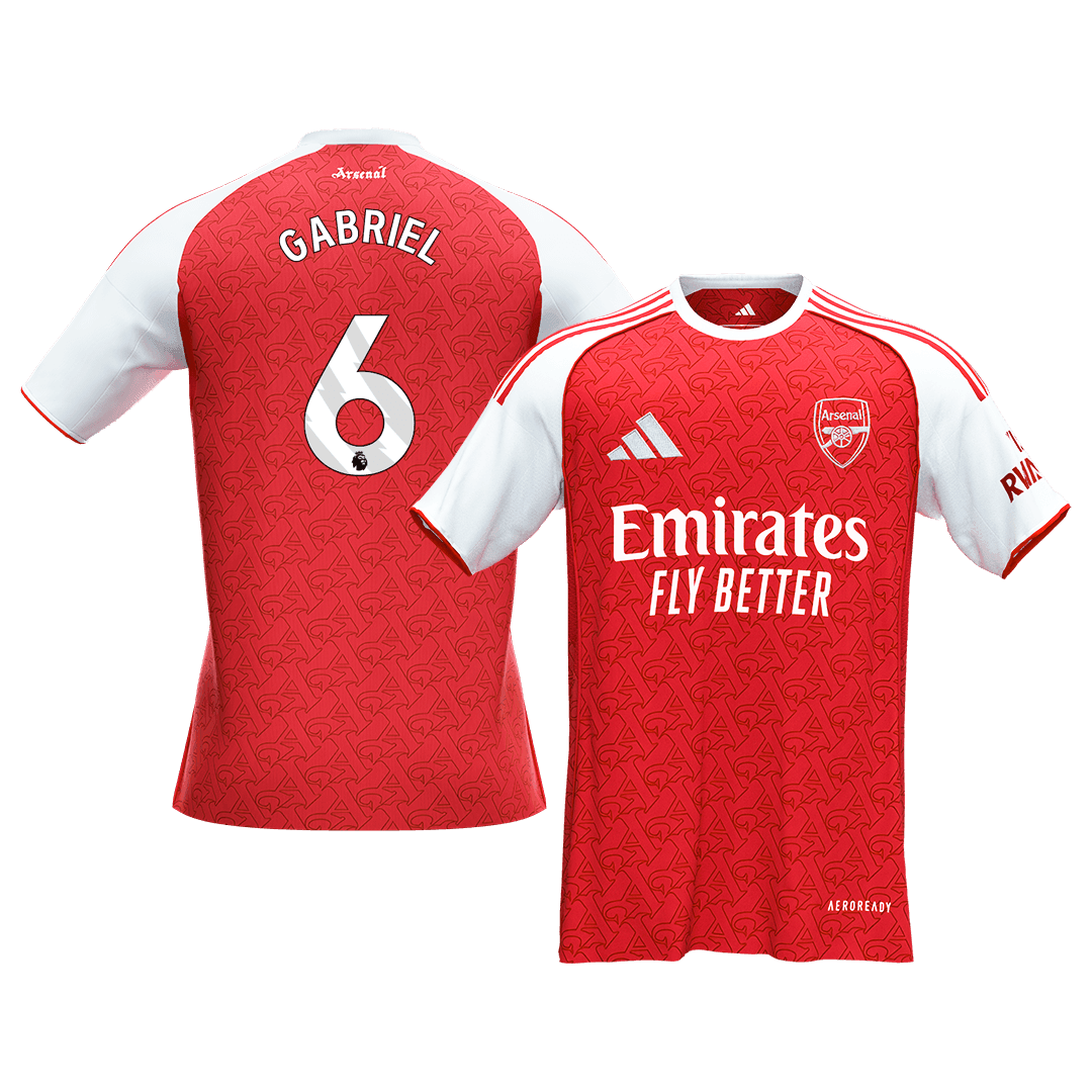 GABRIEL #6 Arsenal Domicile Maillot 2025/26 Rouge - Super