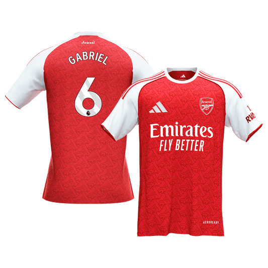 GABRIEL #6 Arsenal Domicile Maillot 2025/26 Rouge - Super