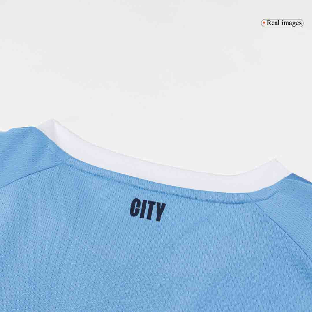 REIJNDERS #4 Manchester City Domicile Maillot 2025/26 Bleu - Super