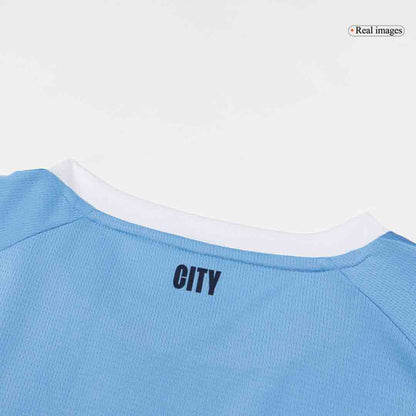 REIJNDERS #4 Manchester City Domicile Maillot 2025/26 Bleu - Super
