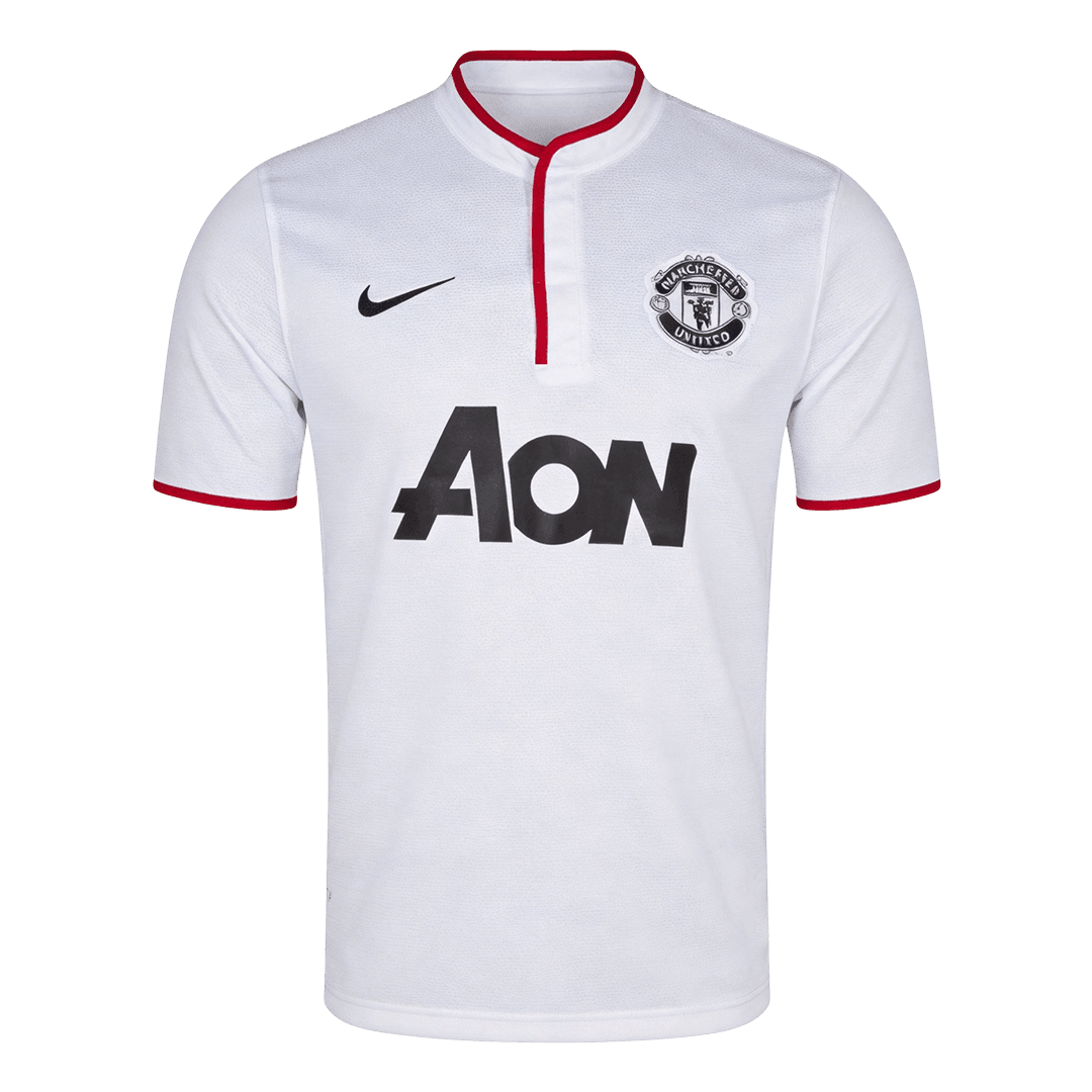 Retro Manchester United Extérieur Maillot 2013/14 Blanc