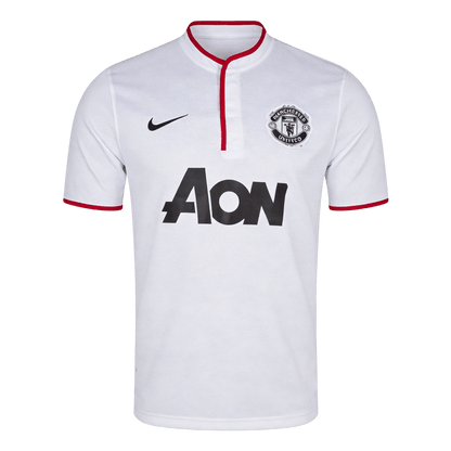 Retro Manchester United Extérieur Maillot 2013/14 Blanc