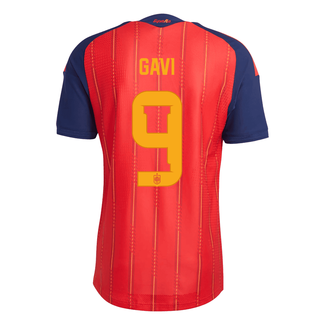 GAVI #9 Espagne Domicile Maillot - Coupe du Monde 2026 Rouge Joueur
