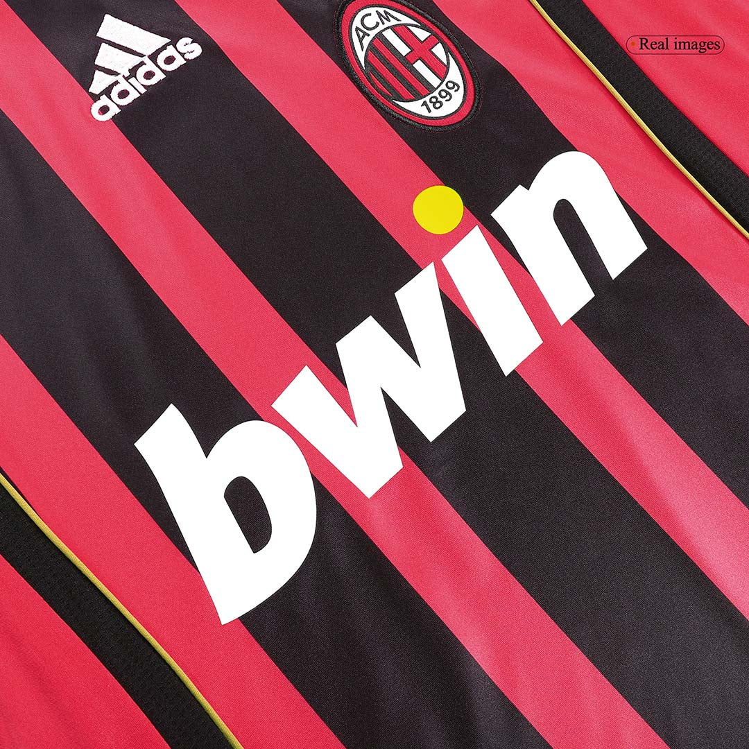 Retro KAKA' #22 Milan AC Domicile Maillot Manches Longues 2006/07