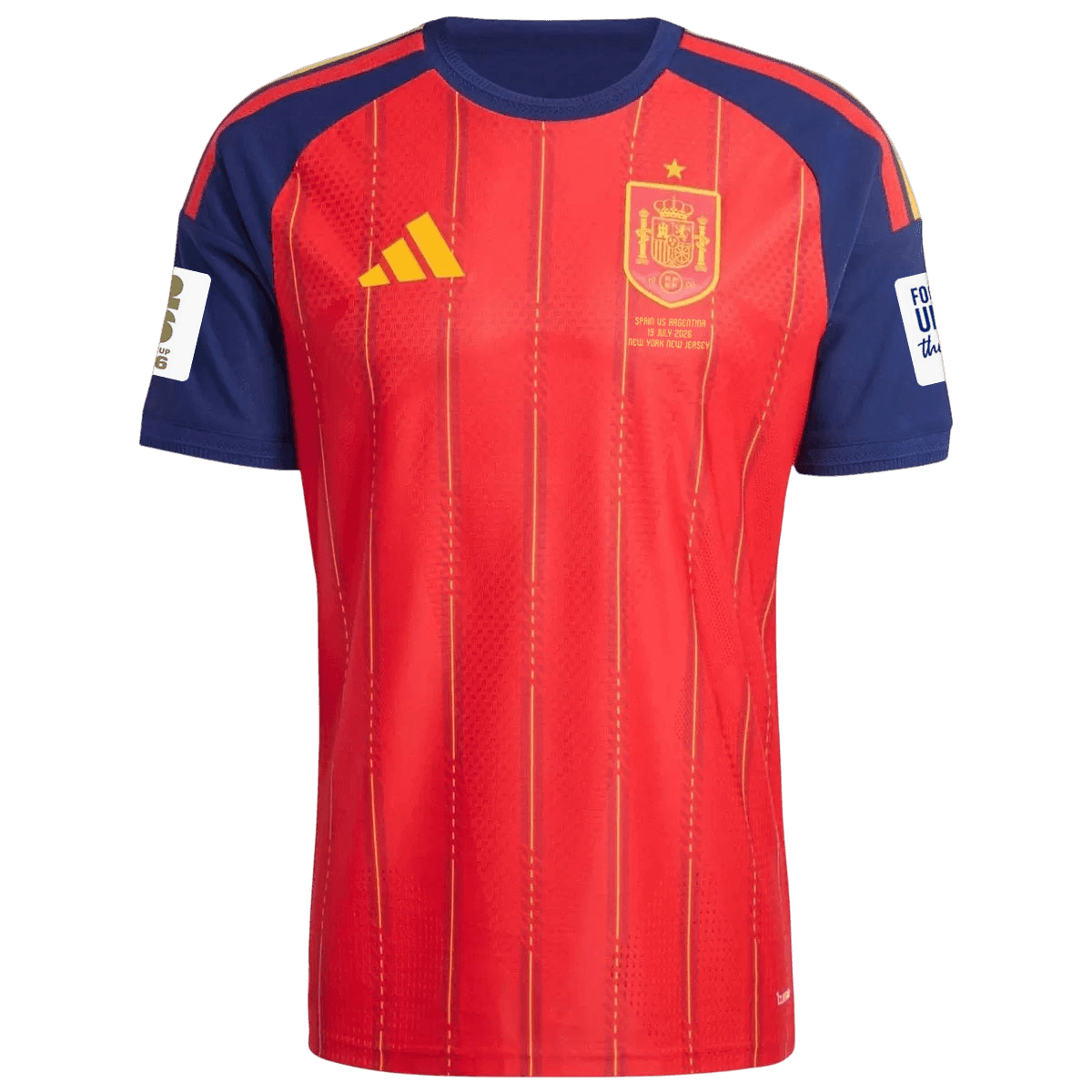 Espagne Domicile Maillot - Coupe du Monde 2026 Rouge Joueur FIFA World Cup 2026 Final Match Edition (With Patches)