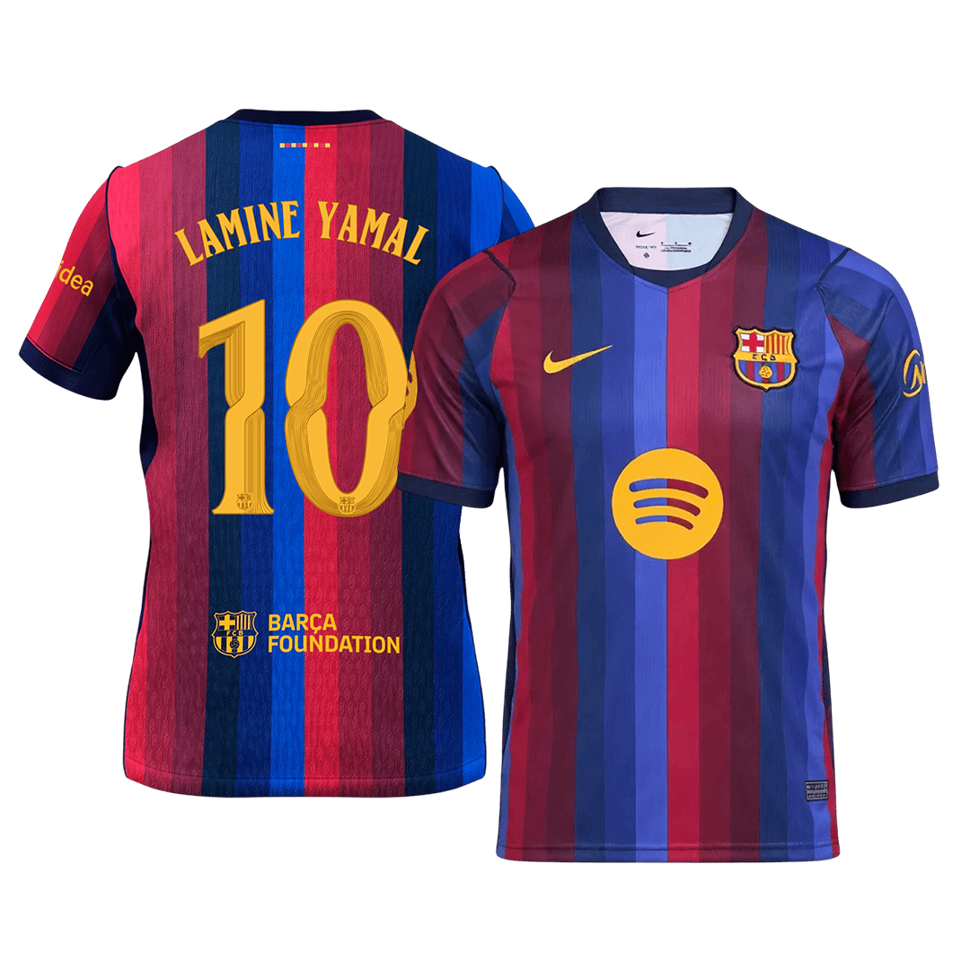 LAMINE YAMAL #10 Barcelone Domicile Maillot 2026/27 Blue&Garnet