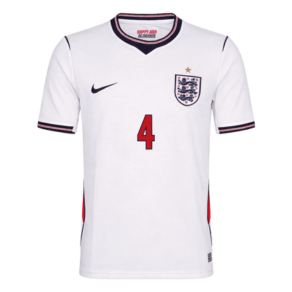 RICE #4 Engeland Thuisshirt - WK 2026 Wit