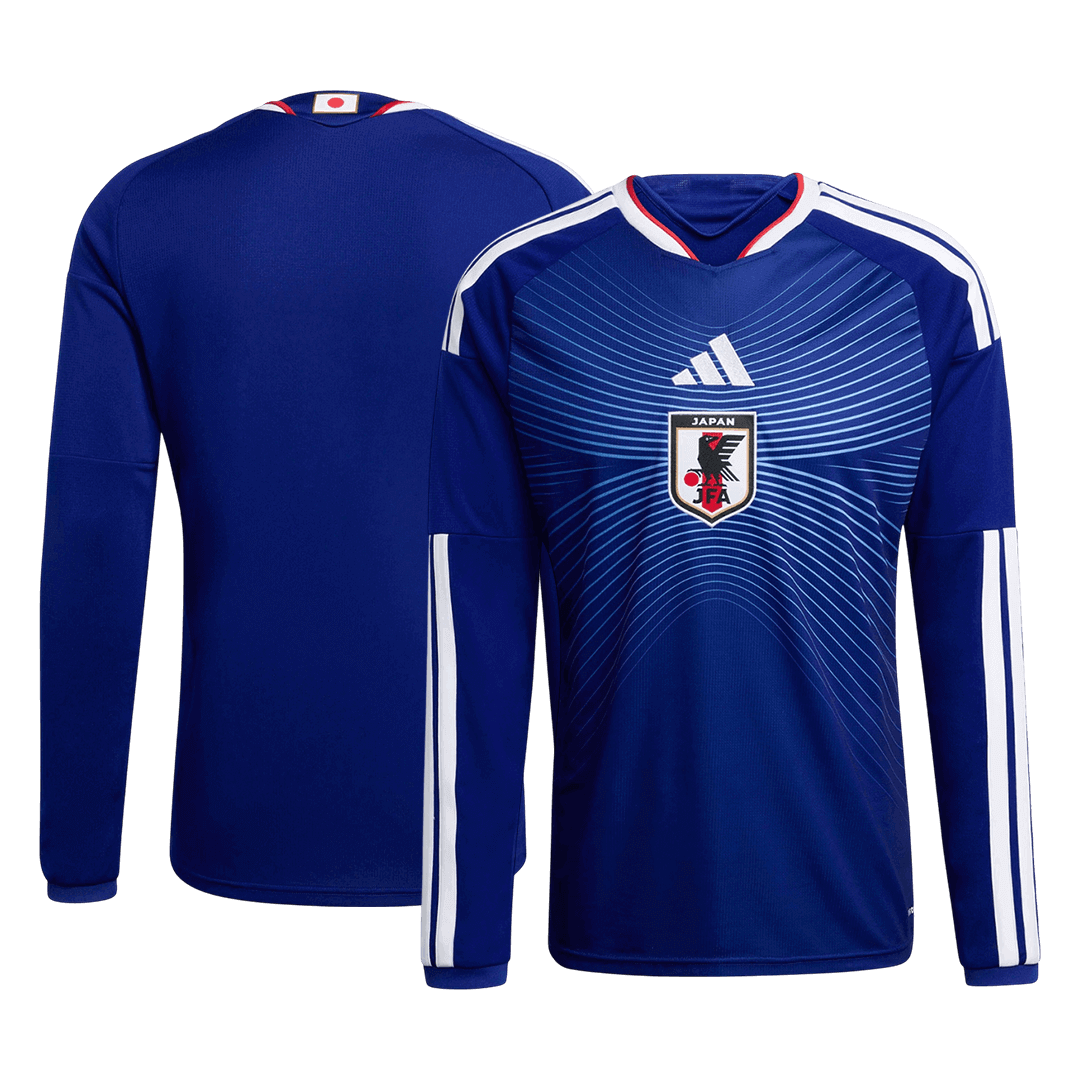 Japan Thuis Thuisshirt Lange Mouwen - Wereldbeker 2026 Marineblauw