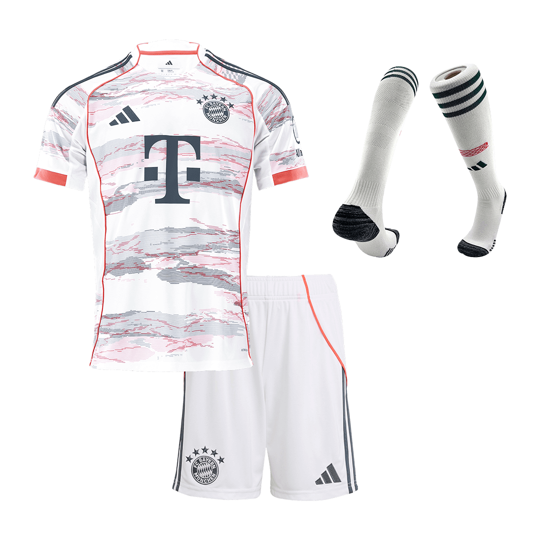 Munich Extérieur Maillot Kit 2025/26 Enfant Blanc