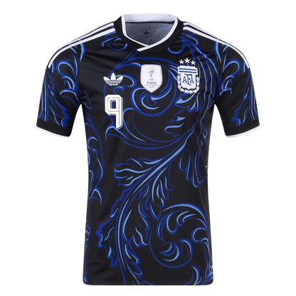 J. ÁLVAREZ #9 Argentine Extérieur Maillot - Coupe du Monde 2026 Noir