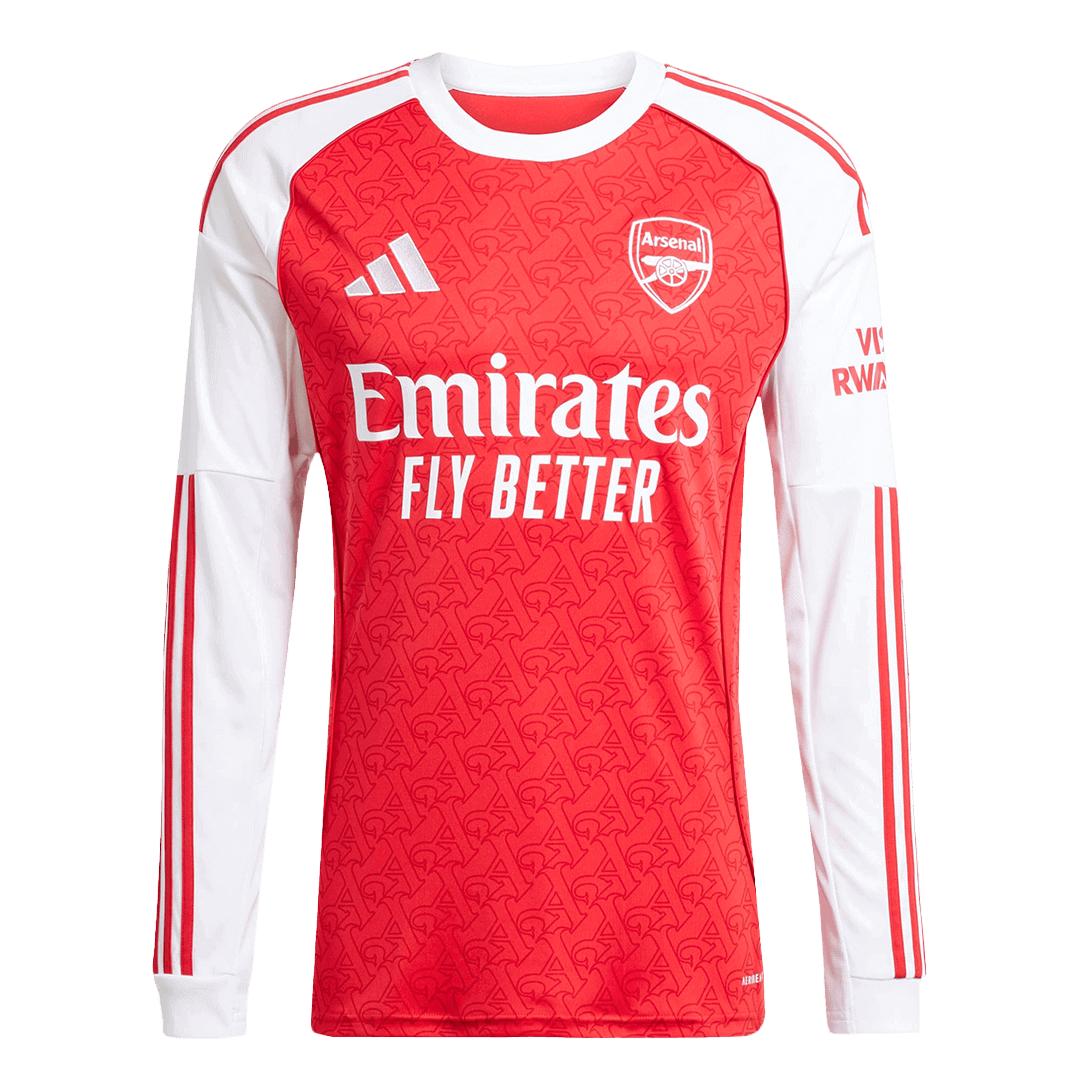 Arsenal Domicile Maillot Manches Longues 2025/26 Grande Taille