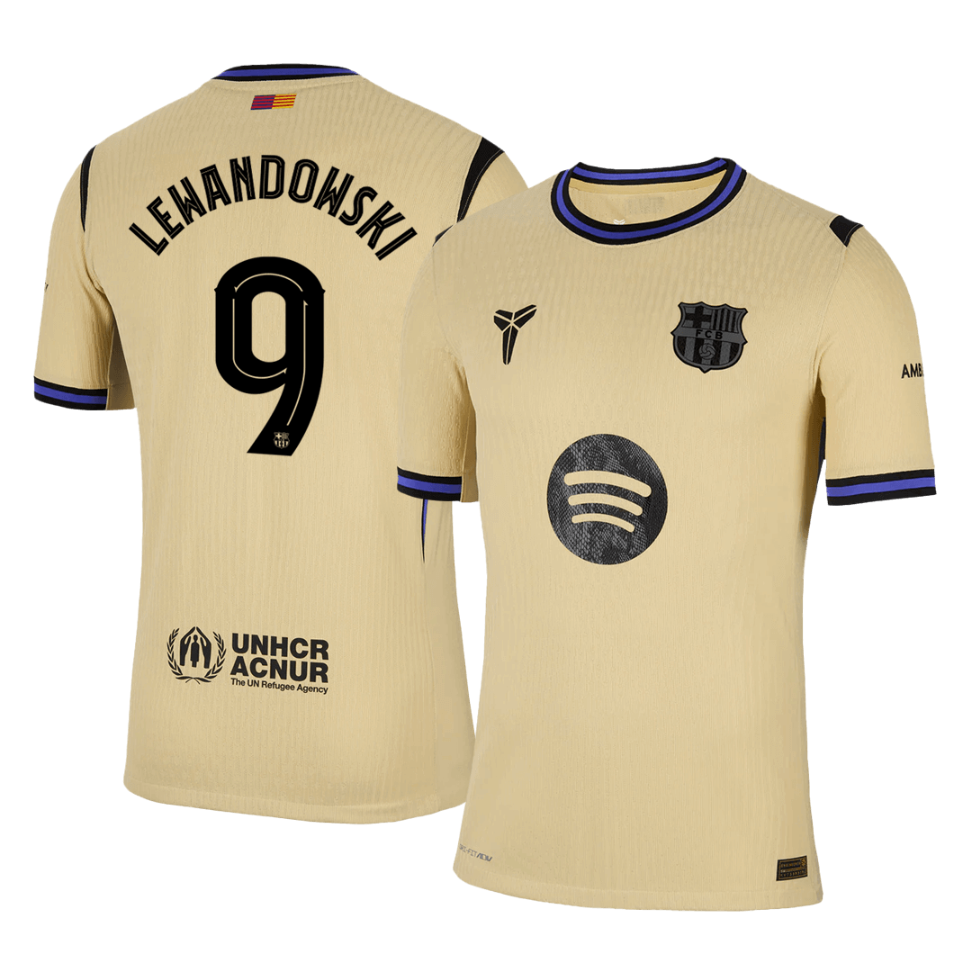 LEWANDOWSKI #9 Barcelona Uitshirt 2025/26 Authentiek - UCL