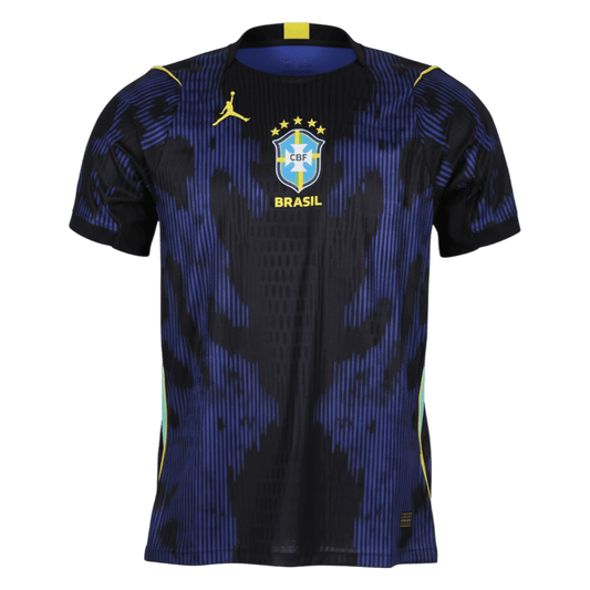 Brésil Extérieur Maillot - Coupe du Monde 2026 Bleu marine Joueur