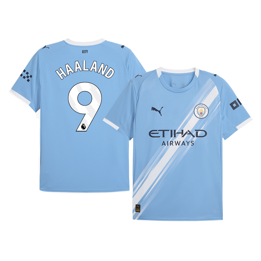 HAALAND #9 Manchester City Domicile Maillot 2025/26 Grande Taille