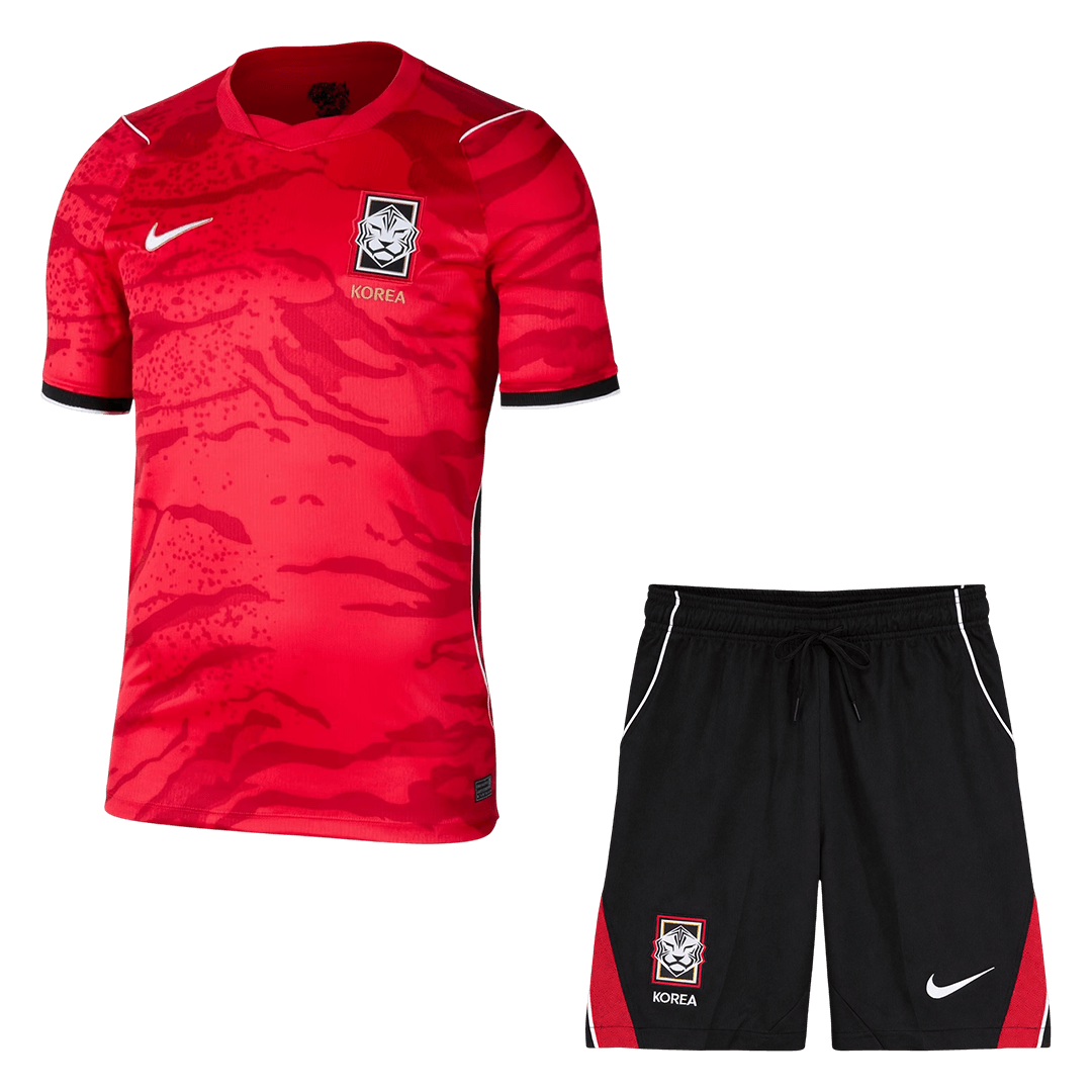 Corée du Sud Domicile Maillot Kit - Coupe du Monde 2026 Rouge&Noir