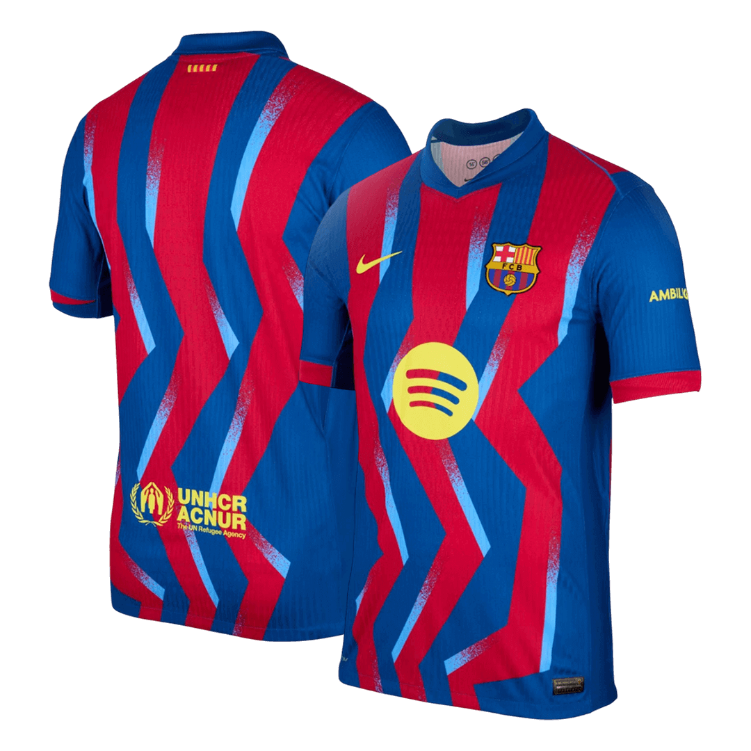 Barcelona Thuisshirt 2025/26 Rood & Blauw Speler