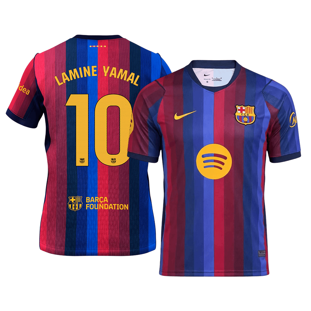 LAMINE YAMAL #10 Barcelone Domicile Maillot 2026/27 Blue&Garnet