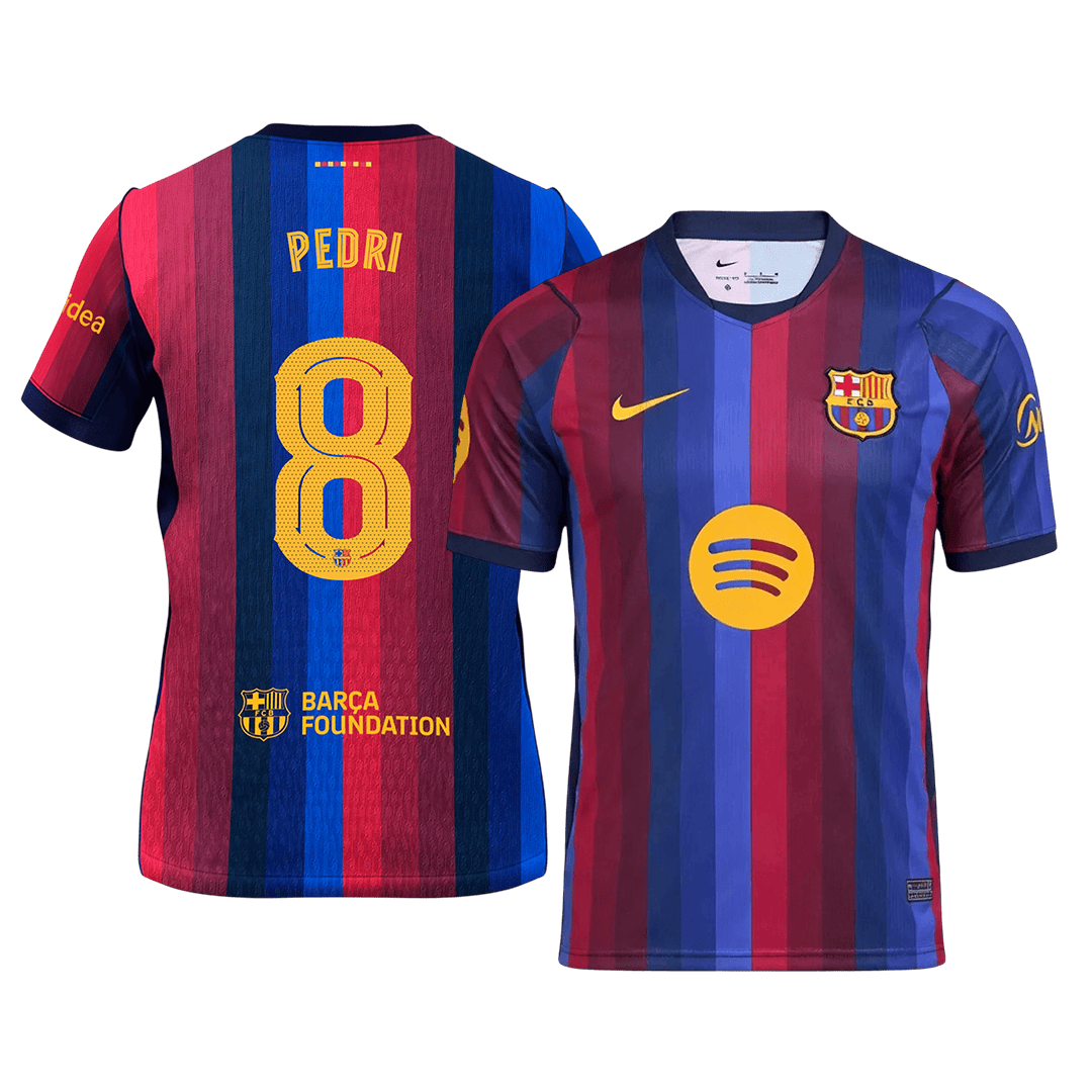 PEDRI #8 Barcelone Domicile Maillot 2026/27 Blue&Garnet