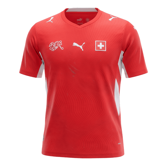 Suisse Domicile Maillot - Coupe du Monde 2026 Rouge Grande Taille