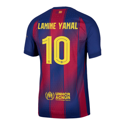 LAMINE YAMAL #10 Barcelone Domicile Maillot 2025/26 Authentique - UCL
