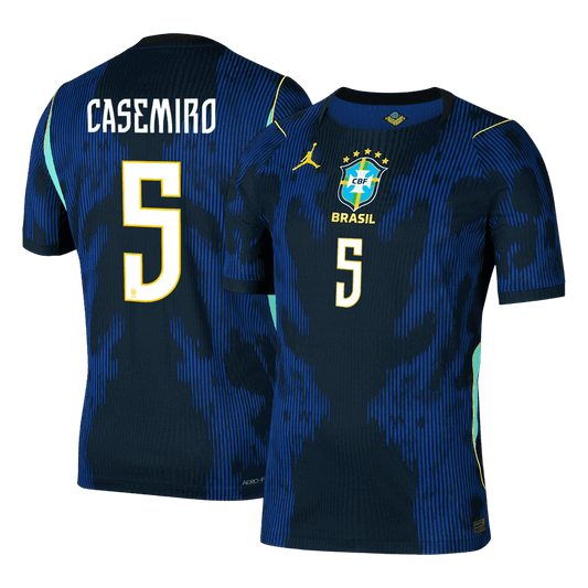 CASEMIRO #5 Brésil Extérieur Maillot - Coupe du Monde 2026 Bleu marine Joueur