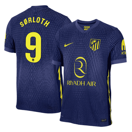 SØRLOTH #9 Atlético Extérieur Maillot 2025/26 Bleu marine Joueur