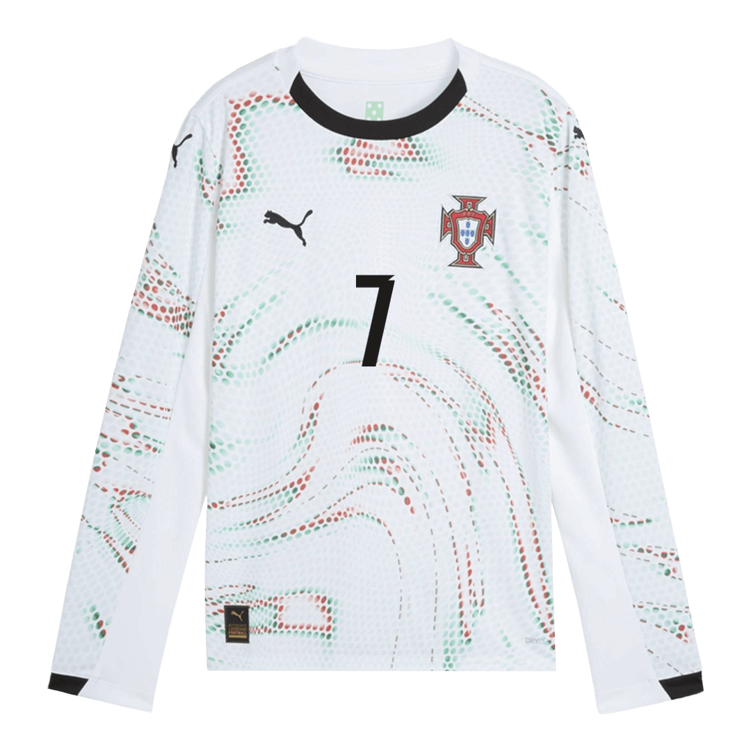 RONALDO #7 Portugal Uit Thuisshirt Lange Mouwen 2025