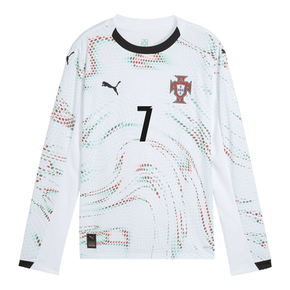 RONALDO #7 Portugal Uit Thuisshirt Lange Mouwen 2025