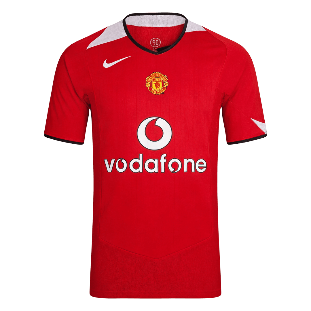 Retro Manchester United Domicile Maillot 2004/06 Rouge