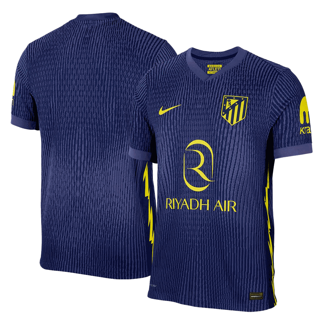 Atlético Uitshirt 2025/26 Marineblauw Authentiek