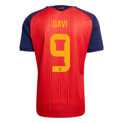 GAVI #9 Espagne Domicile Maillot - Coupe du Monde 2026 Rouge - Super