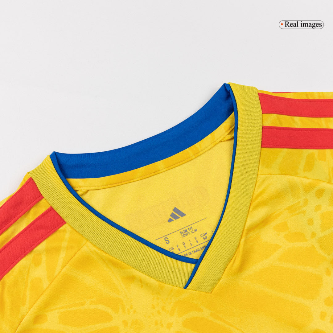 LUIS DíAZ #7 Colombie Domicile Maillot Coupe du Monde 2026 Jaune
