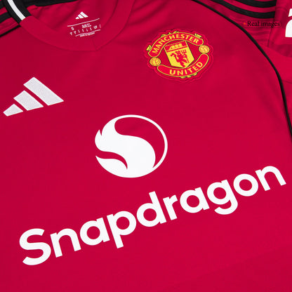 MOUNT #7 Manchester United Domicile Maillot 2025/26 Rouge - Super
