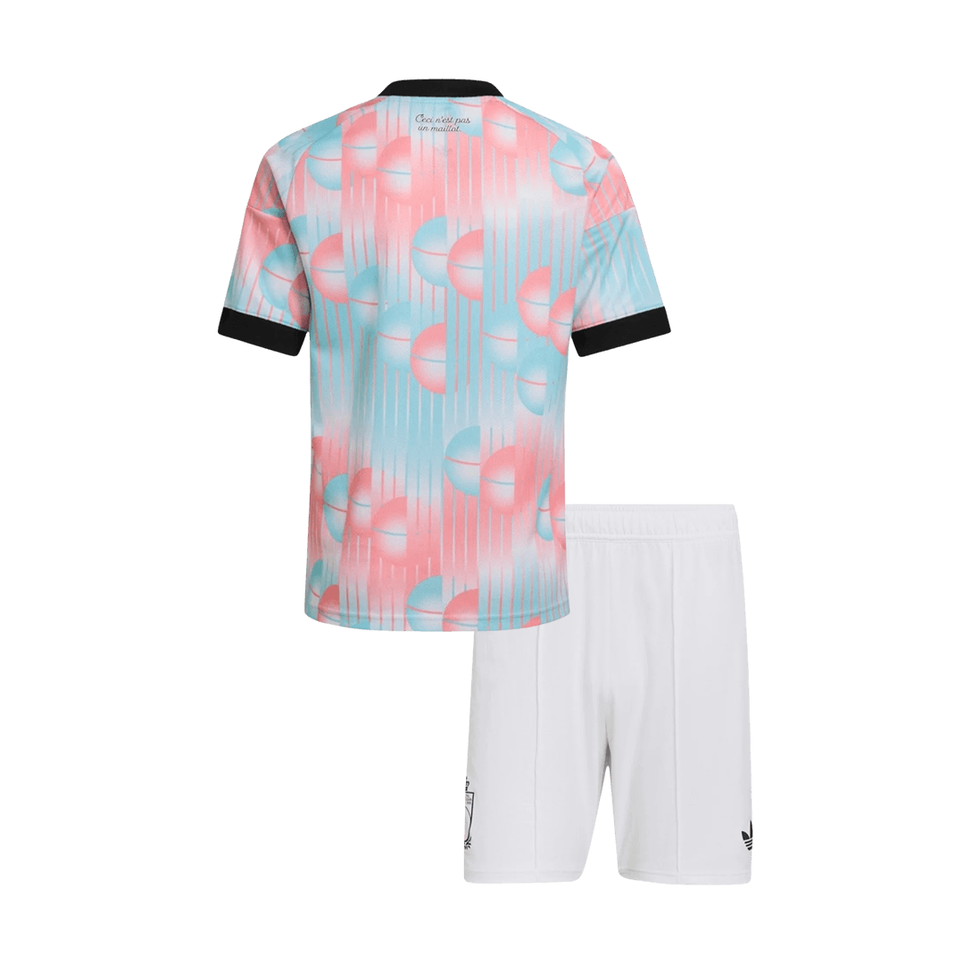 Belgique Extérieur Maillot Kit - Coupe du Monde 2026 Enfant Blue&Pink