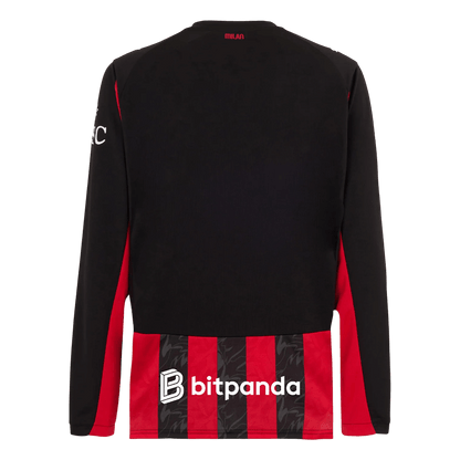 AC Milan Domicile Maillot Manches Longues 2025/26 Rouge&Noir