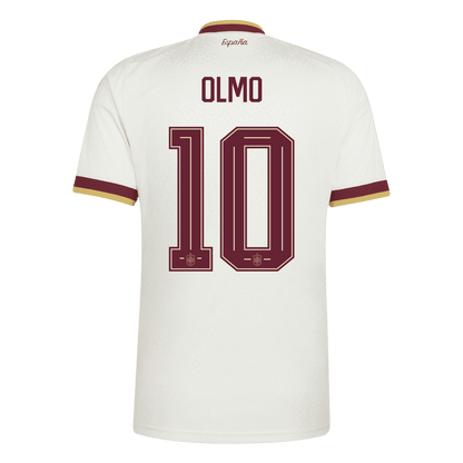 OLMO #10 Espagne Extérieur Maillot - Coupe du Monde 2026 Blanc