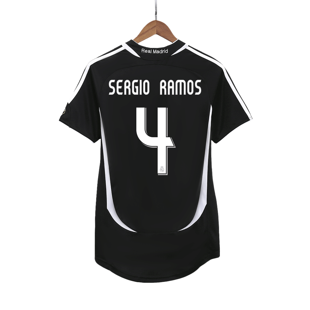 SERGIO RAMOS #4 Retro Real Madrid Uit Thuisshirt 2006/07