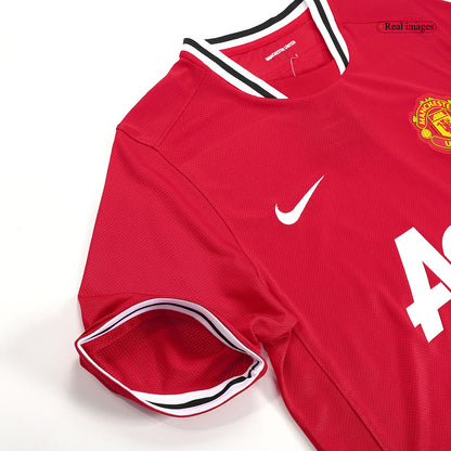Retro Manchester United Domicile Maillot 2011/12 Rouge