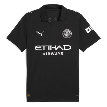 RODRIGO #16 Manchester City Extérieur Maillot 2025/26 Noir