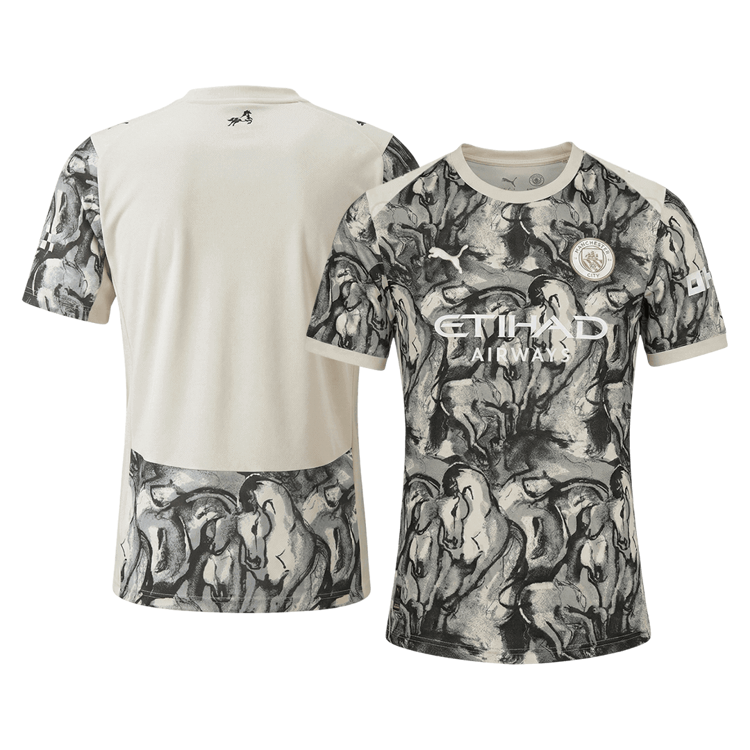 Manchester City Maillot 2025/26 Noir&Blanc