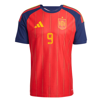 GAVI	 #9 Espagne Domicile Maillot - Coupe du Monde 2026 Rouge Joueur